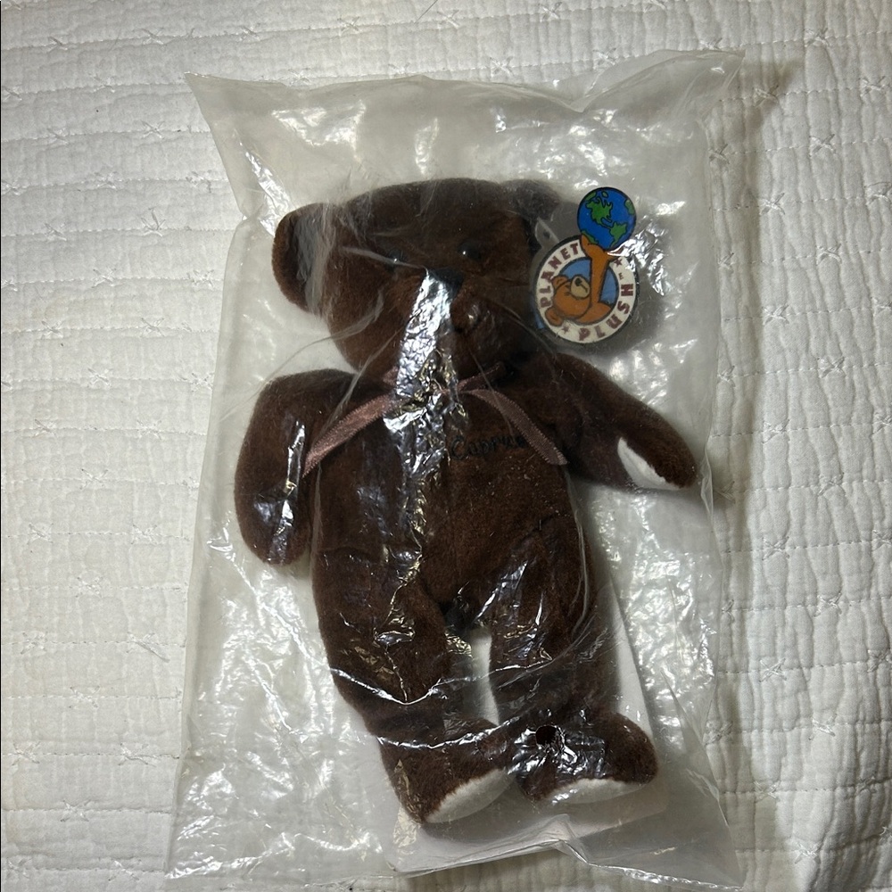 Planet Plush Teddy Bear in Original Packaging